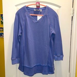 Soft Surroundings blue knit top NWT PXL REDUCED!